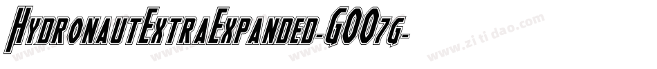 HydronautExtraExpanded-GOO7g字体转换 HydronautExtraExpanded-GOO7g字体转换