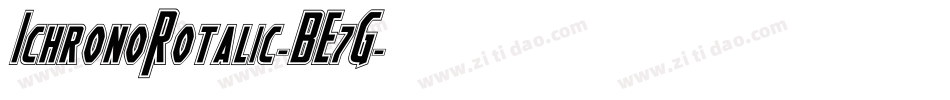 IchronoRotalic-BE7G字体转换