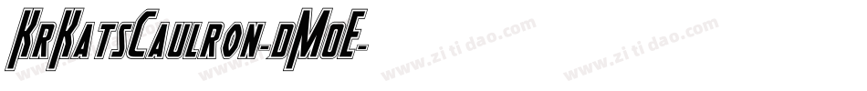KrKatsCaulron-dM0E字体转换 KrKatsCaulron-dM0E字体转换