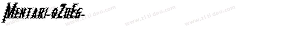 Mentari-qZ0E6字体转换