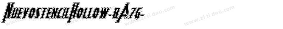 NuevostencilHollow-8A7g字体转换
