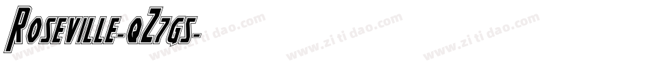 Roseville-qZ7g5字体转换