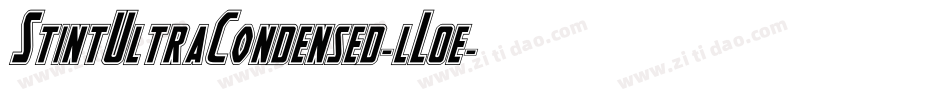 StintUltraCondensed-lL0e字体转换