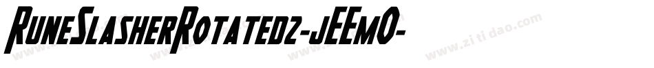 RuneSlasherRotated2-jEEmO字体转换