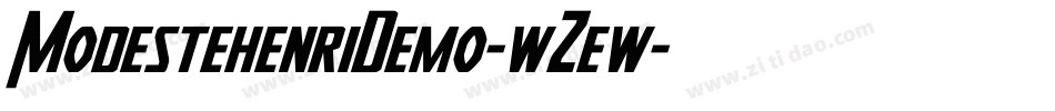 ModestehenriDemo-wZew字体转换