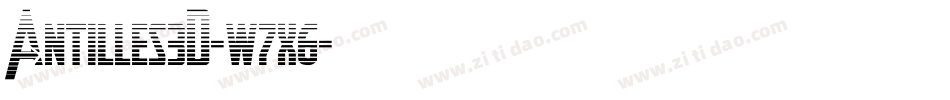 Antilles3D-w7x6字体转换