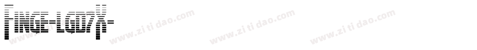 Finge-lgd7X字体转换