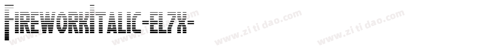 FireworkItalic-el7x字体转换