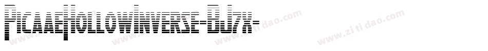 PicaaeHollowInverse-BJ7x字体转换 PicaaeHollowInverse-BJ7x字体转换