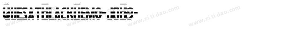 QuesatBlackDemo-j0B9字体转换