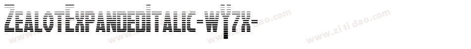 ZealotExpandedItalic-wY7x字体转换