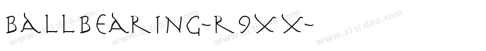 BallBearing-r9xx字体转换