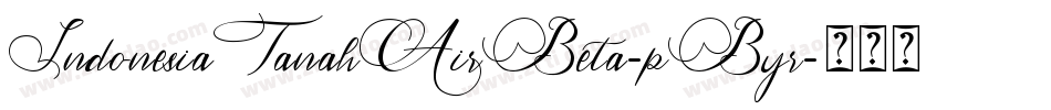 IndonesiaTanahAirBeta-pByr字体转换