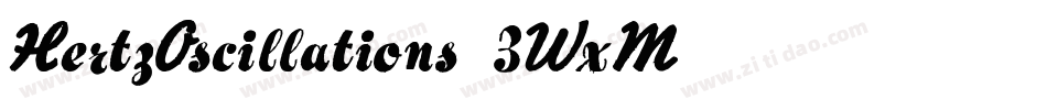 HertzOscillations-3WxM字体转换