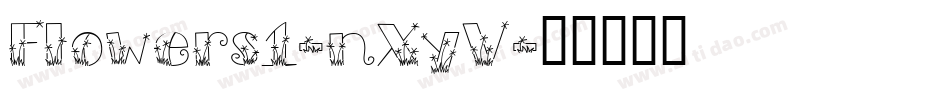 Flowers1-nXyV字体转换