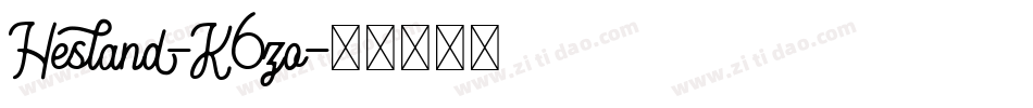 Hesland-K6zo字体转换