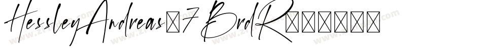 HessleyAndreas-7BrdR字体转换