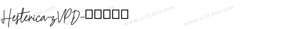 Hesterica-zVPD字体转换