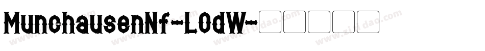 MunchausenNf-LOdW字体转换