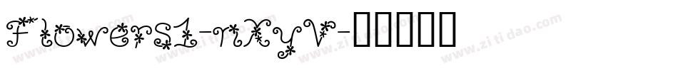 Flowers1-nXyV字体转换