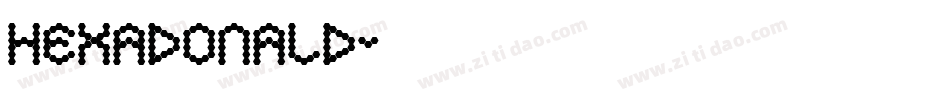 Hexadonald字体转换