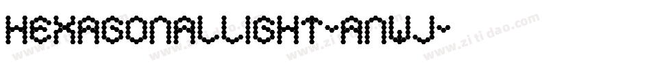 HexagonalLight-anWJ字体转换