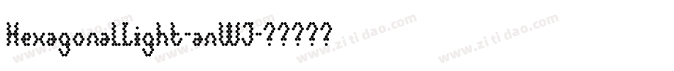 HexagonalLight-anWJ字体转换