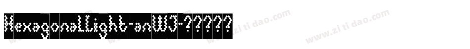 HexagonalLight-anWJ字体转换