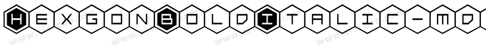 HexgonBoldItalic-mdvP字体转换