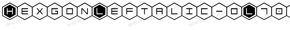 HexgonLeftalic-oL70字体转换