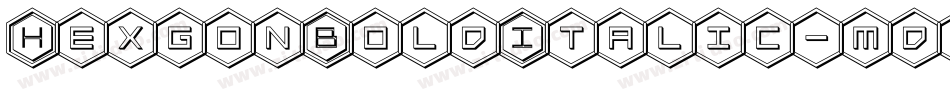 HexgonBoldItalic-mdvP字体转换