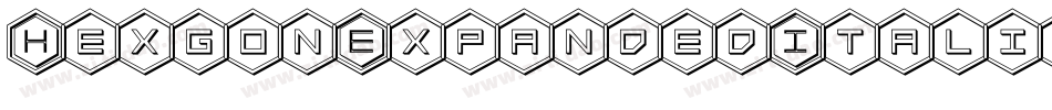 HexgonExpandedItalic-Xpjd字体转换