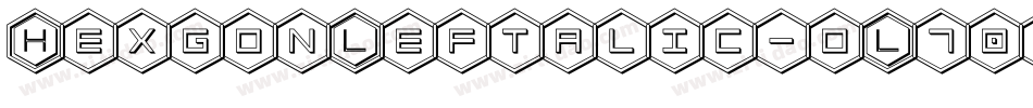 HexgonLeftalic-oL70字体转换
