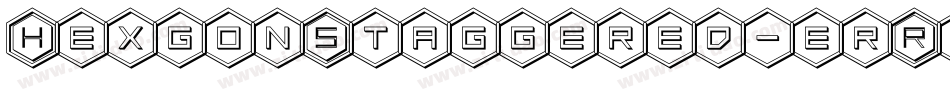 HexgonStaggered-erR3字体转换