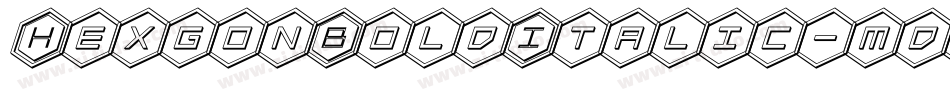 HexgonBoldItalic-mdvP字体转换