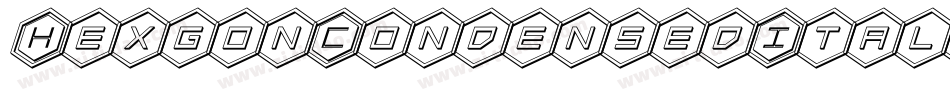HexgonCondensedItalic-Pejr字体转换