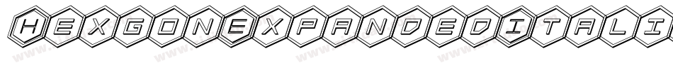 HexgonExpandedItalic-Xpjd字体转换