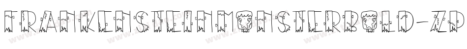 FrankensteinMonsterBold-ZP7K字体转换