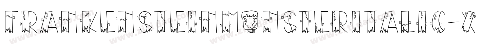FrankensteinMonsterItalic-xgXR字体转换