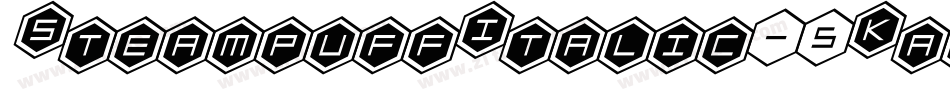 SteampuffItalic-5Kav字体转换