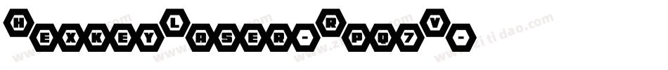 HexkeyLaser-Rpq7V字体转换