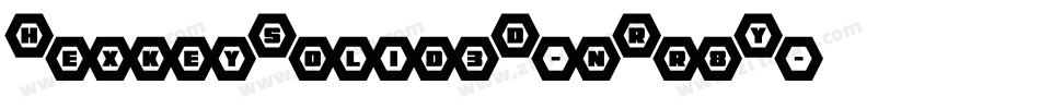 HexkeySolid3D-nRr8Y字体转换