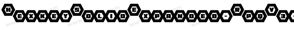 HexkeySolidExpanded-RpqV3字体转换