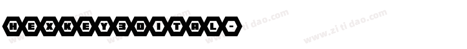 hexkey3dital字体转换