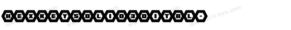 hexkeysolid3dital字体转换