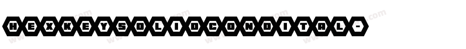 hexkeysolidcondital字体转换