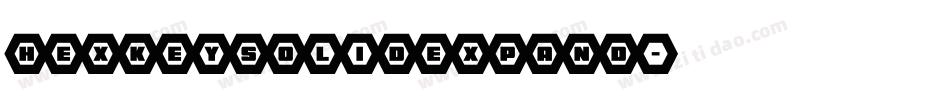 hexkeysolidexpand字体转换