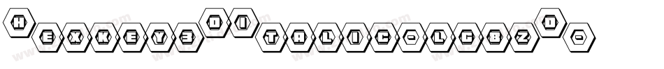 Hexkey3DItalic-lg8zD字体转换