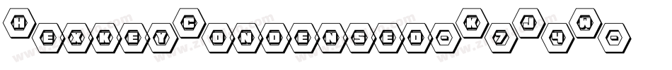 HexkeyCondensed-K7J4W字体转换