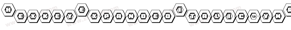HexkeyExpandedItalic-vmR4Z字体转换
